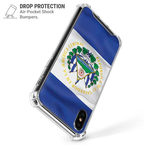 El Salvador Flag iPhone XS Max Clear Case